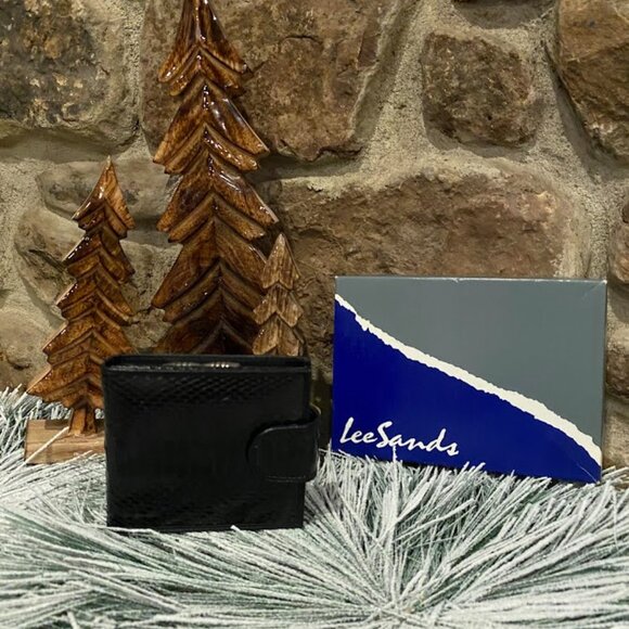 Lee Sands Black Python Wallet - Picture 1 of 9